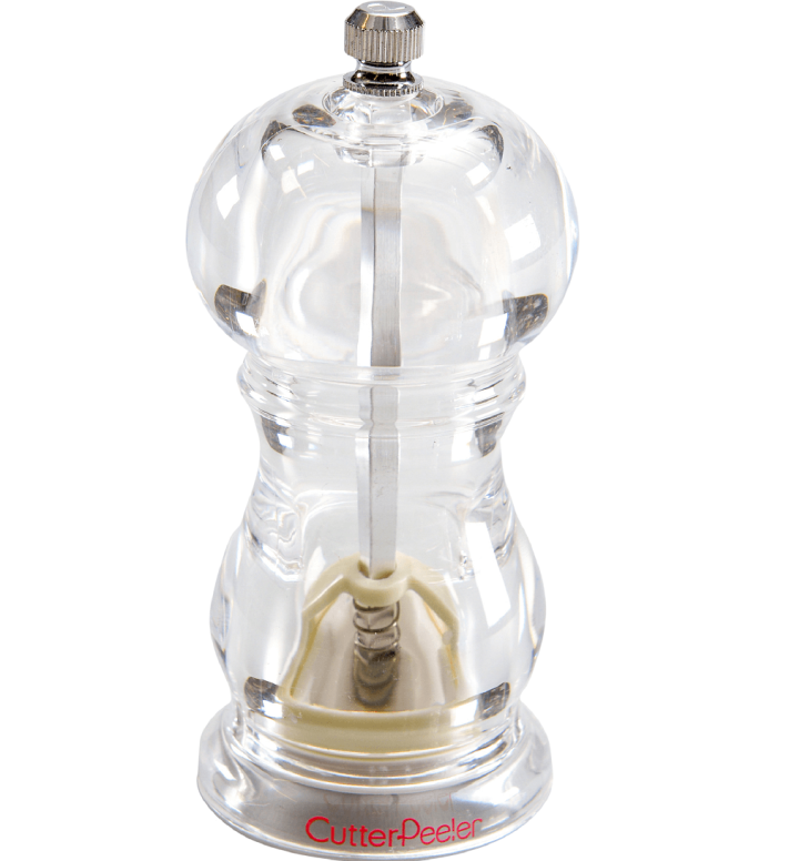 מטחנה פלפל אקרילי שקוף 12 ס"מ CUTTERPEELER