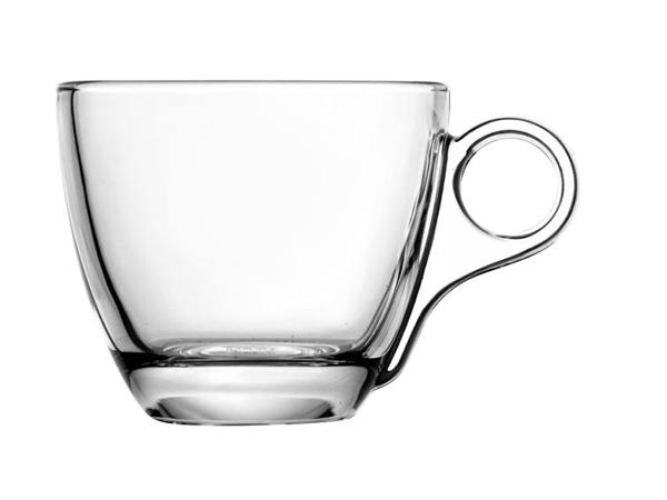 ספל קפה אודרי + ידית זכוכית שקופה 20CL