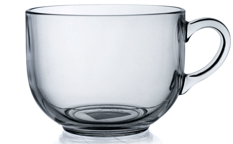 ספל מאג שקוף ענק BORGONOVO 70CL