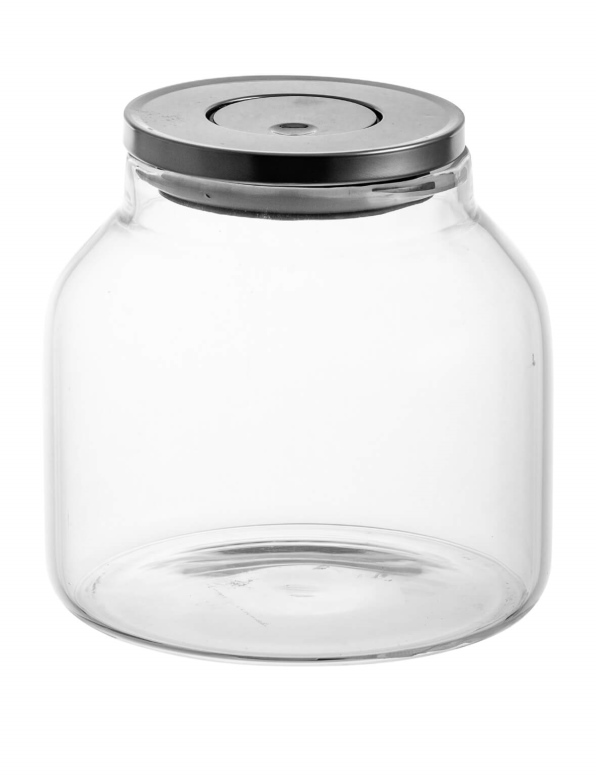 צנצנת זכוכית מכסה נירוסטה 1.6 ליטר CutterPeeler