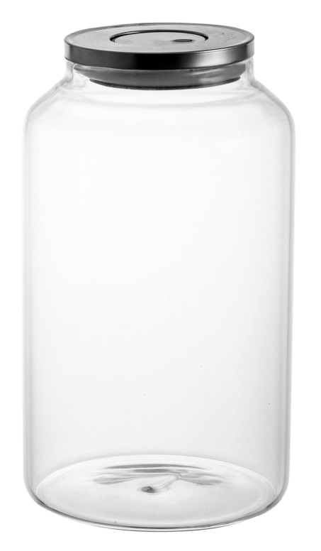 צנצנת זכוכית מכסה נירוסטה 3.5 ליטר CutterPeeler