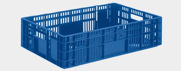 ארגז מרושת פטם 28 ליטר כחול 60/40/14.7 ס"מ פלסגד AIPET