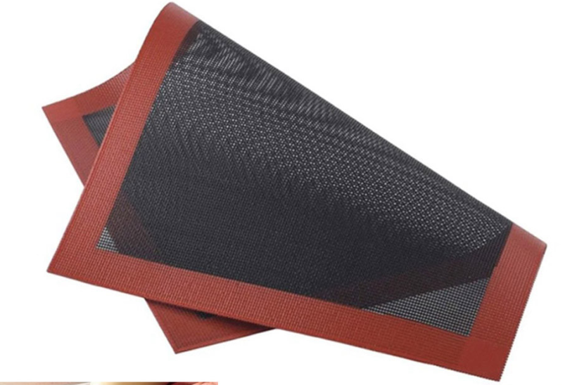 משטח סיליקון/סילפאט מאוורר 53/32 ס"מ(1/1) שחור מסגרת אדומה S.F