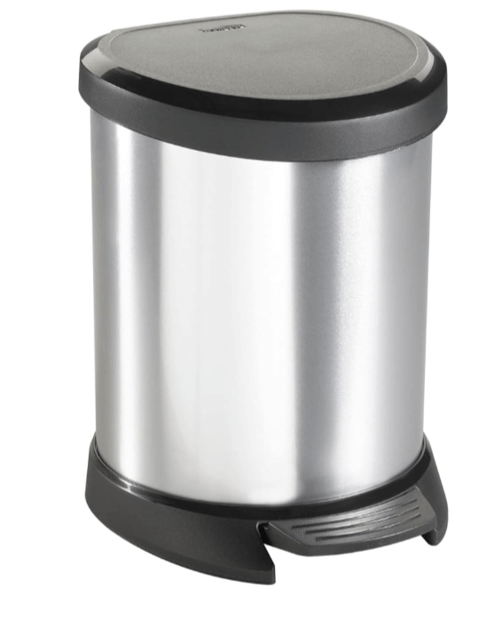 פח פדל 5 ליטר דמוי נירוסטה מהודר Curver