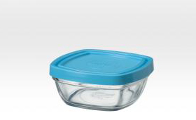 צנצנת/קופסא 9 מרובע+מכסה  DURALEX 9026AM 15CL