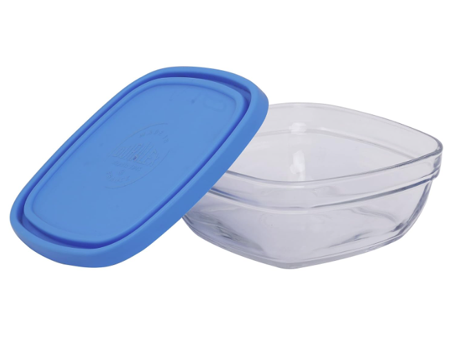 צנצנת/קופסא 14 מרובעת+מכסה  DURALEX 61CL