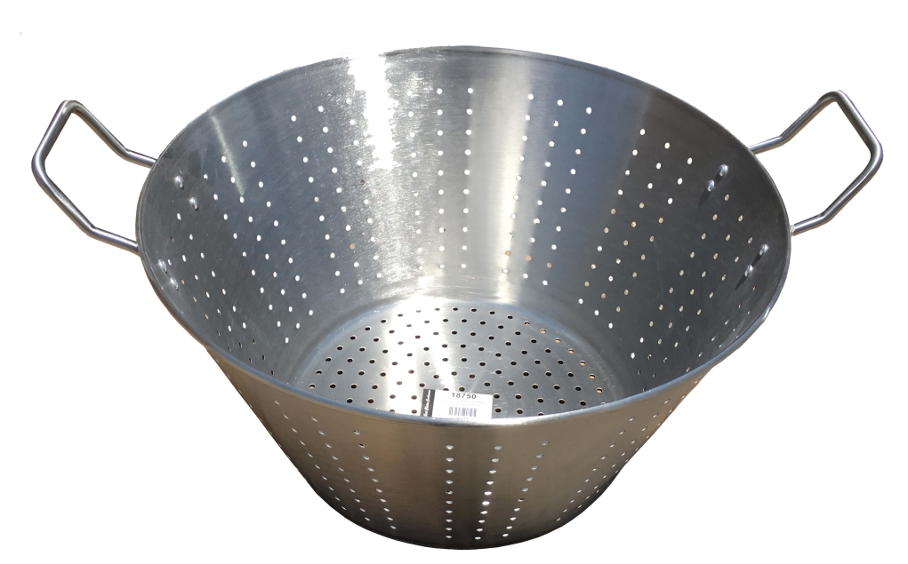 מסננת נירוסטה 50 ס"מ( עומק 26 ס"מ ללא תחתית / קוטר תחתית 33 ס"מ )