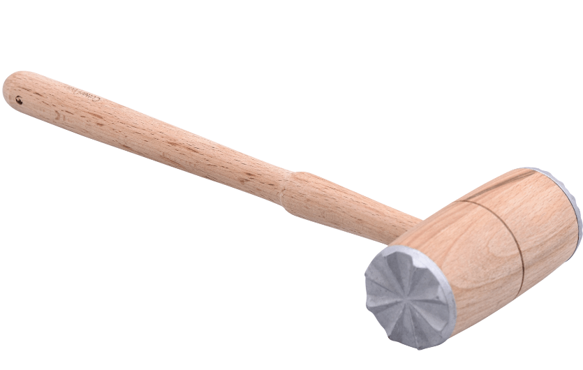 פטיש בשר גדול ידית עץ 32 ס"מ