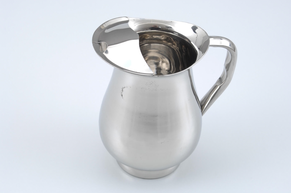 כד/קנקן מים נירוסטה 2.5 ליטר+עוצר קרח לשתיה 24/6