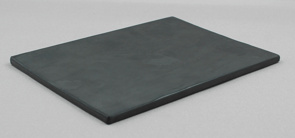 לוח הגשה מלבני 20/16 ס"מ דמוי שיש טרוקו מלמין שחור EFAY