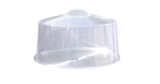 מכסה פעמון עוגה עגול אקרילי 30 ס"מ ידית נירוסטה