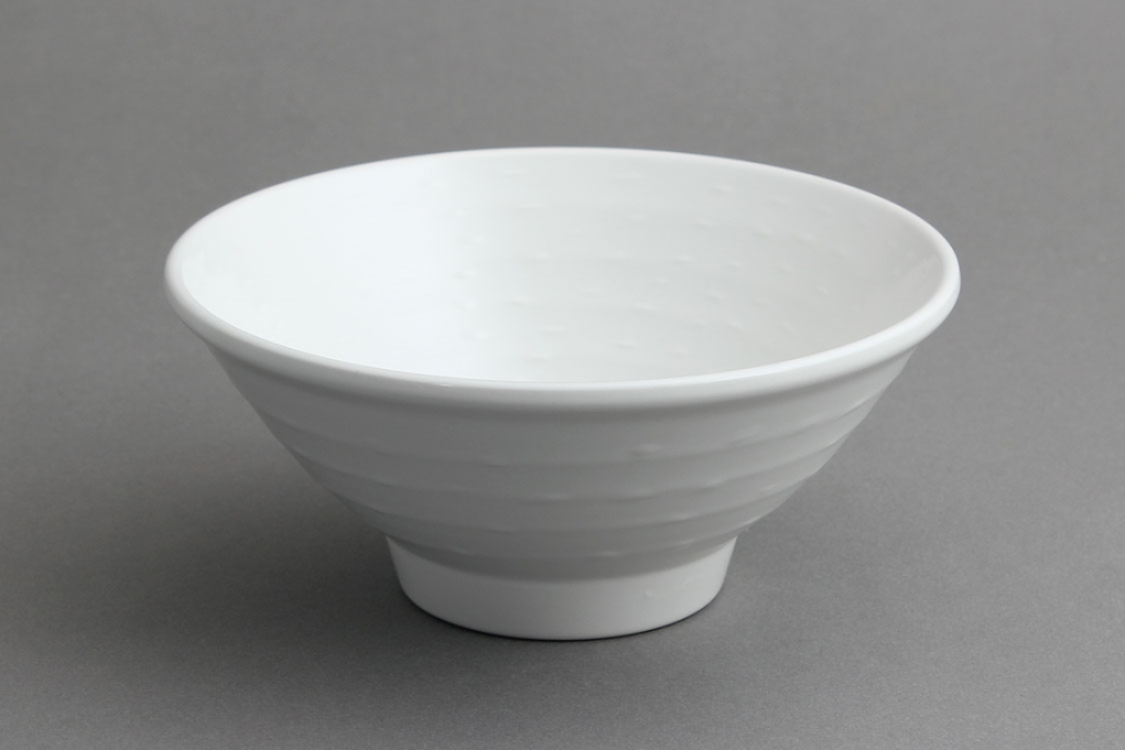 בול/קערת אטריות זן 17 ס"מ דמוי אבן מלמין לבן EFAY 68CL