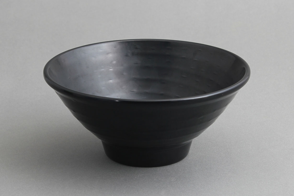 בול/קערת אטריות זן 17 ס"מ דמוי אבן מלמין שחור EFAY 68CL