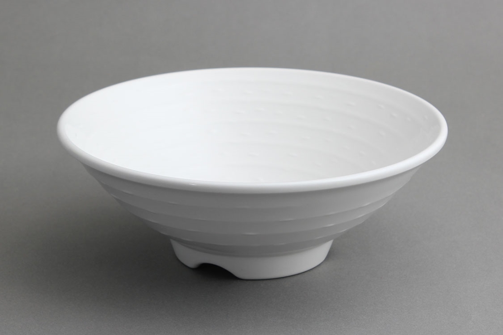 בול/קערת אטריות זן  22 ס"מ דמוי אבן מלמין לבן EFAY 1.3L