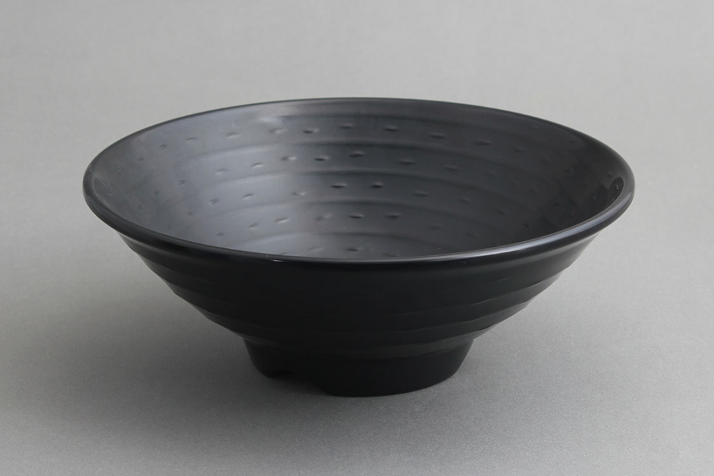 בול/קערת אטריות זן  22 ס"מ דמוי אבן מלמין שחור EFAY 1.3L