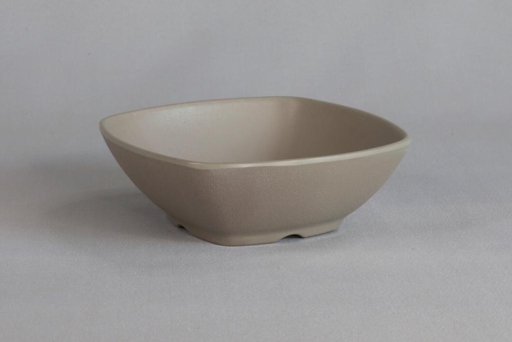 קערה ריבועית זן 14.7 ס"מ סהרה מלמין אפרפר