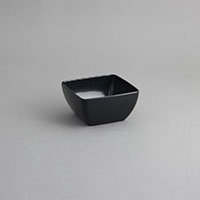 קערה ריבועית קמורה 13 מלמין שחור EFAY