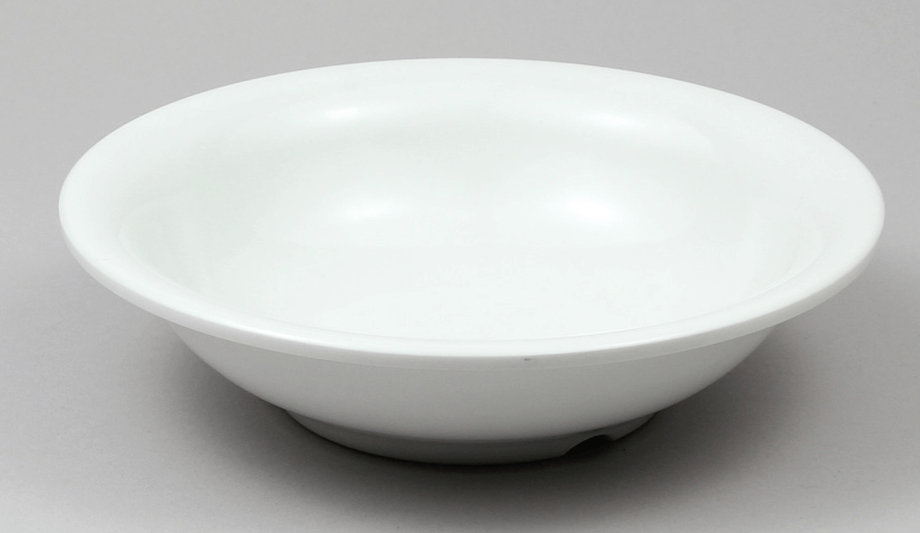 צלחת לחומוס 19 ס"מ מלמין לבן EFAY 50CL