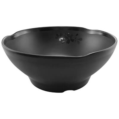 קערית טקלובן(ראמן) 20.2 ס"מ מלמין שחור סקורה Efay 1.35L