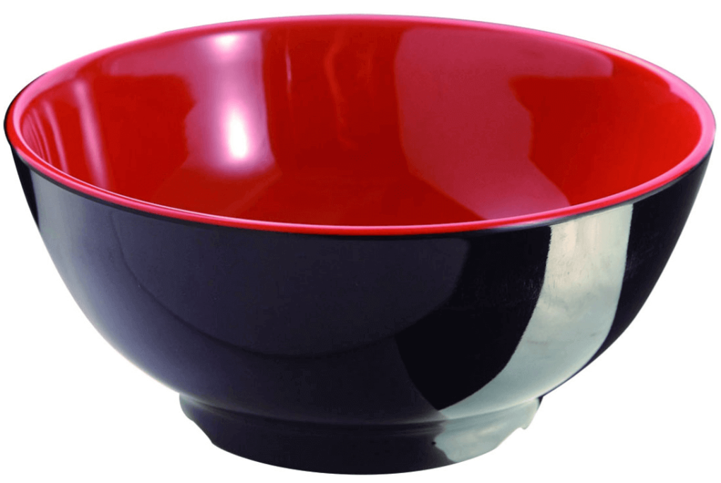 קערת אורז טריסור 12.5 מלמין אדום/שחור EFAY