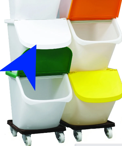 מכסה לבן למיכל 40 ליטר SCARITECH