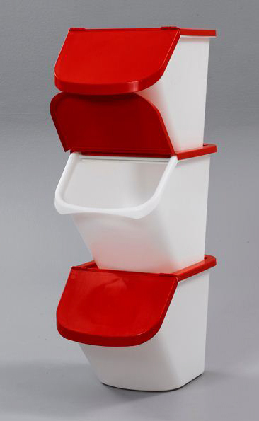 מכסה למיכל 40 ליטר צבע אדום scaritech BAC008CI