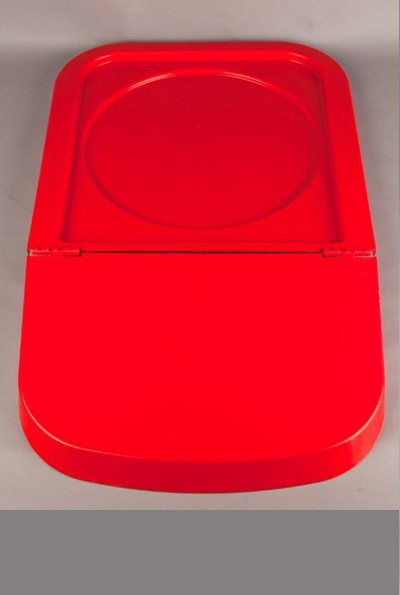 מכסה למיכל 40 ליטר צבע אדום scaritech BAC008CI