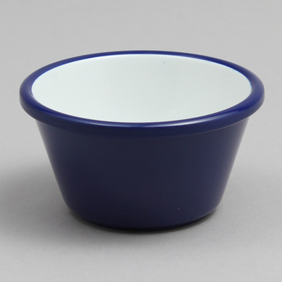 רמקין/רמיקין 6.5 ס"מ 6CL דמוי אמייל כחול/לבן מלמין EFAY 12/144