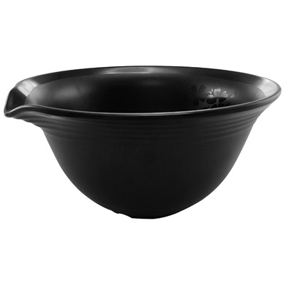 קערה שיאן עם פיה 18X9.3 ס”מ סקורה מלמין שחור Efay