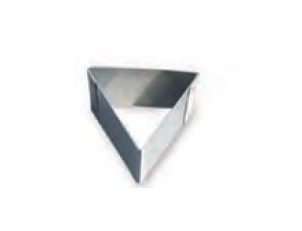 מיקד/טבעת אפייה/רינג משולש צלע 20 ס"מ גובה 6.5 ס"מ נירוסטה