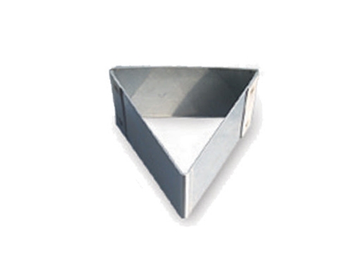 מיקד/טבעת אפייה/רינג משולש צלע 8 גובה 4 ס"מ נירוסטה