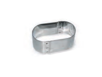 מיקד/טבעת אפייה/רינג  אובל 10/5 גובה 4 ס"מ נירוסטה