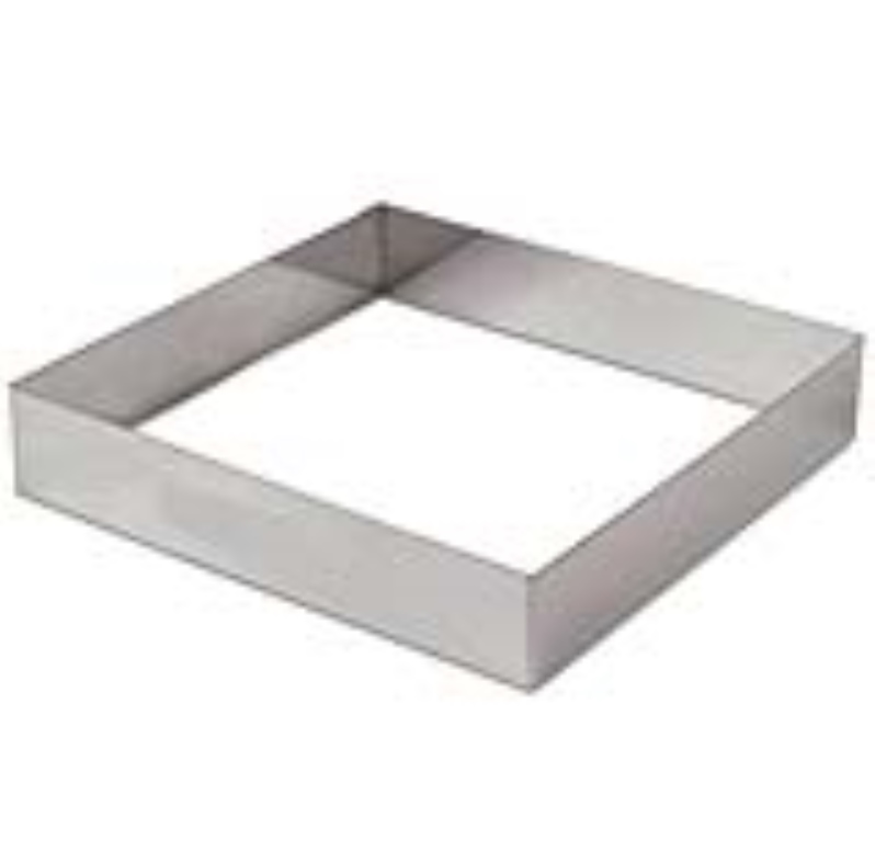 טבעת אפייה/ רינג/ מסגרת מרובעת 40/40 גובה 5 ס"מ אלומיניום