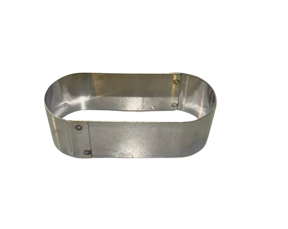 טבעת אפייה/רינג אובל 24/12 גובה 6.5 ס"מ נירוסטה