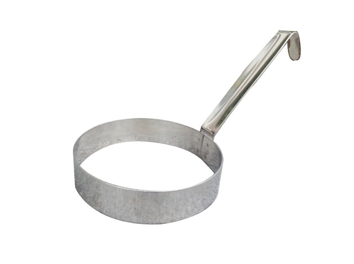 טבעת פנקייק  19 גובה 2.5 ס"מ נירוסטה עם ידית