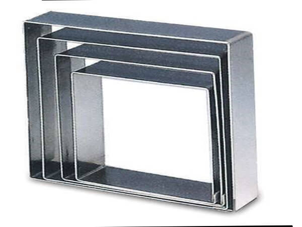 טבעת אפייה/ רינג/ מסגרת מלבנית 29/15 גובה 10 ס"מ אלומיניום