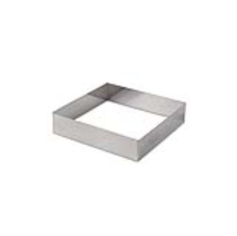 טבעת אפייה/ רינג/ מסגרת מרובעת  19/19 גובה 6.5 ס"מ אלומיניום