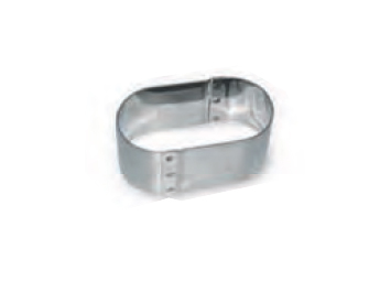 טבעת אפייה/רינג אובל 24/12 גובה 6.5 ס"מ נירוסטה