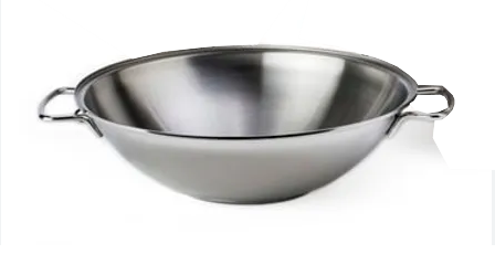 קערת ווק 28 ס"מ נירוסטה  לסלטים SILAMPOS