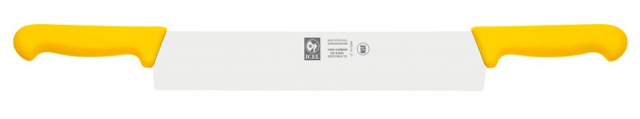 סכין גבינה 36 ס"מ 2 ידיות צהובה ICEL LINHA PRATICA