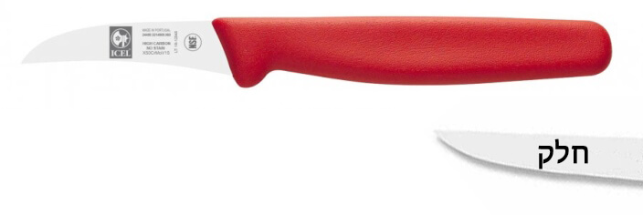 סכין טורנה 6 ס"מ ידית אדומה ICEL LINHA PRATICA