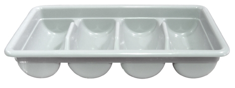 סכומון גלי פלסטיק 4 תאים אפור 1/1