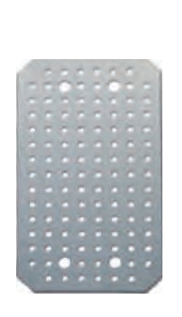 מגש טיפטוף נירוסטה חריצים לתבנית מתקן מס 1 - 12/12 ס"מ