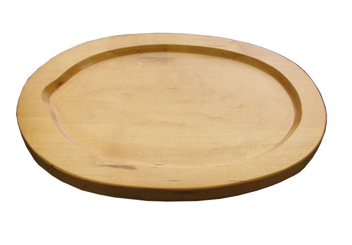 תחתית עץ אובל בלבד למחבת יציקת ברזל (מגרעת 23/17.5) 4496 מתאים ל-25232