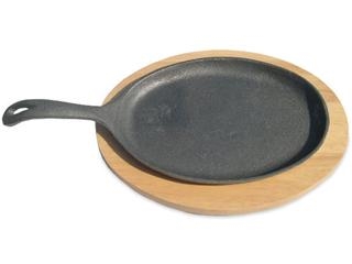 מחבת יציקת ברזל אובל (23/17) 4296 מתאים לתחתית #25131 (יציקה)