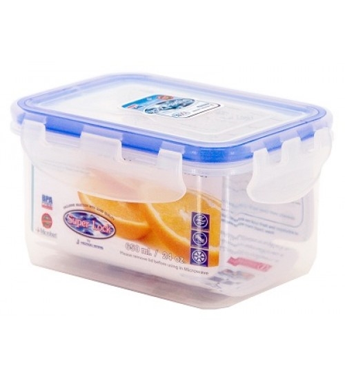 קופסא/מיכל 650 מ"ל מלבנית סופרלוק 6124