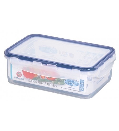 קופסא אחסון 890 מ"ל מלבנית סופרלוק 6115  Super Lock