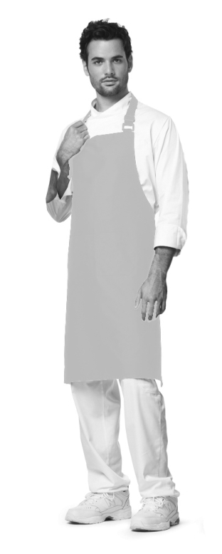 סינר שלם ארוך ביסטרו לבן warker