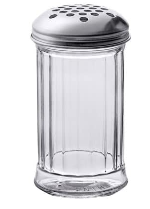 מלחיה פרמזן  זכוכית גדולה מכסה נירוסטה 45CL