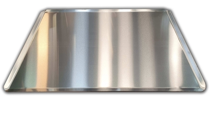 מגש שטוח 2/1 נירוסטה ECONOMY  (ST 430 -1.00 MM ) (מידות 65/53 ס"מ )- חדש מחוזק